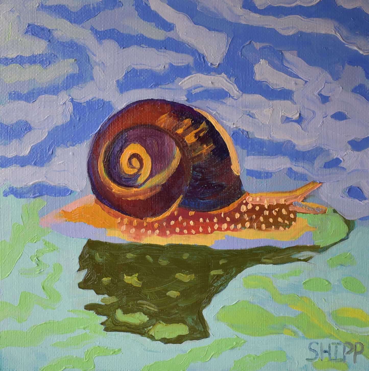 Strolling Through The Rain Original Wall Art