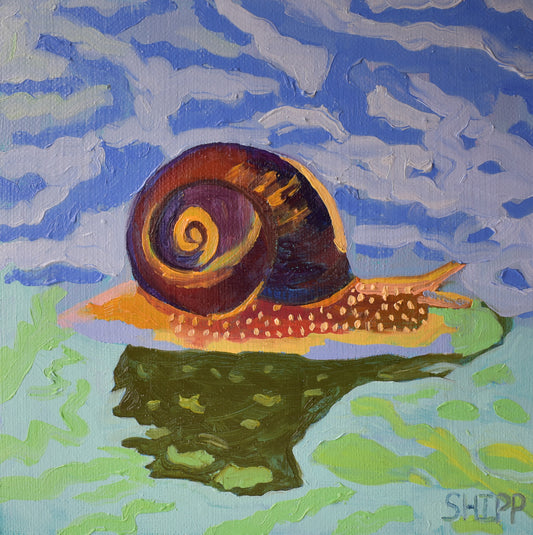 Strolling Through The Rain Original Wall Art