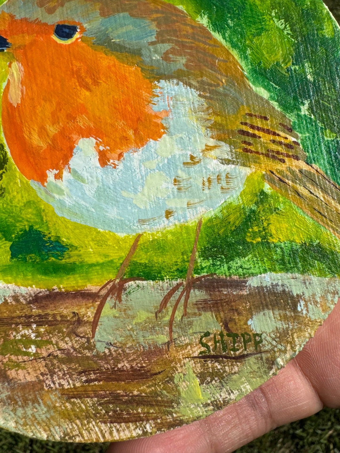 Chubby Bird 5x5 Circle Wall Art