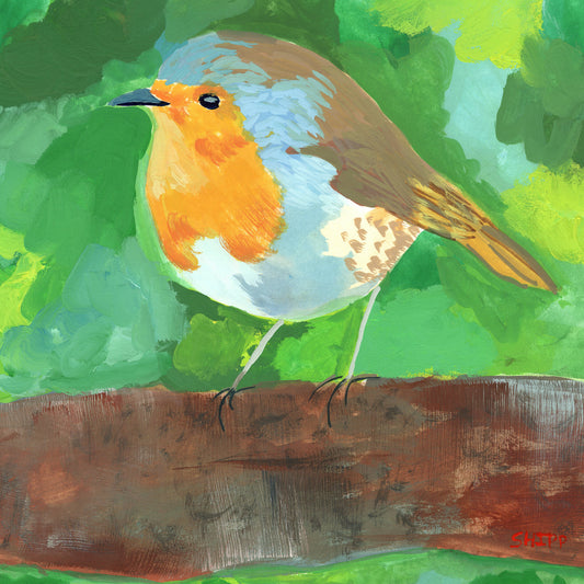 Perched in the Trees | Chubby Bird